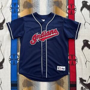 Vintage Cleveland Indians Majestic Stitched Jersey Size XL Blank MLB Baseball